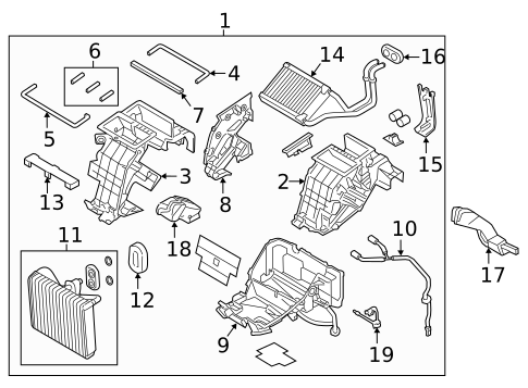 Condenser, Compressor & Lines for 2017 Genesis G90 #1