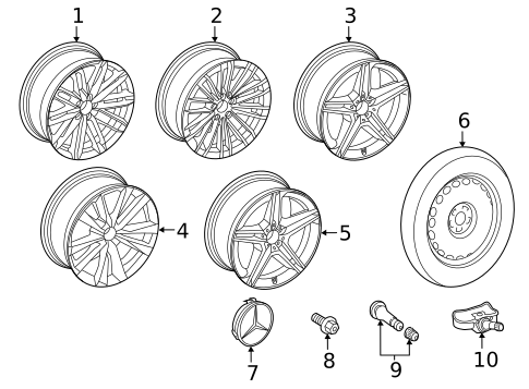 Wheels for 2021 Mercedes-Benz S500 #2