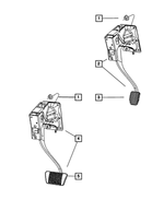5105522AG - Brakes: Brake Pedal for Chrysler: Sebring | Dodge: Caliber | Jeep: Compass, Patriot Image