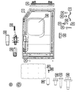 68568932AC - Doors, Door Mirrors and Related Parts: Sliding Pocket Door for Mopar Image