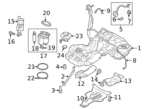 Fuel System Components for 2013 Audi A4 Quattro #1