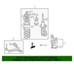 Karlmann Front Top Strut Mounts & Bearings Kit For Honda Civic 2001-2006 – Left & Right With Bolts