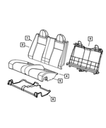 1WP15DX9AA - Interior Trim: Rear Seat Back Cover for Mopar Image