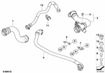 17123415433 - : Coolant Hose for BMW Image