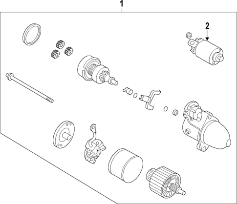 Starter for 2012 Hyundai Equus #1