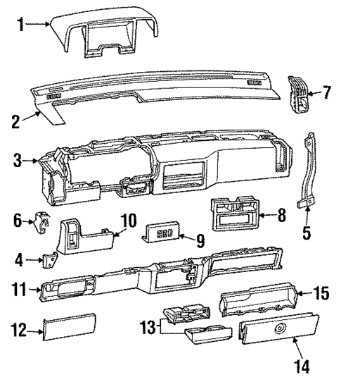 Instrument Panel for 1990 Ford Aerostar #0
