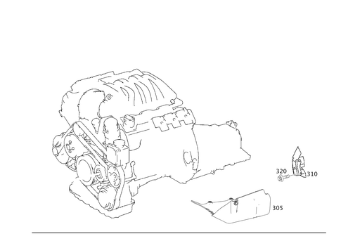 Shielding and Soundproofing At Engine, Transmission, Front Axle Transmission for 2001 Mercedes-Benz C240 #0