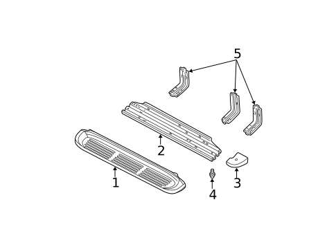 Running Board for 2003 Ford F-250 Super Duty #1