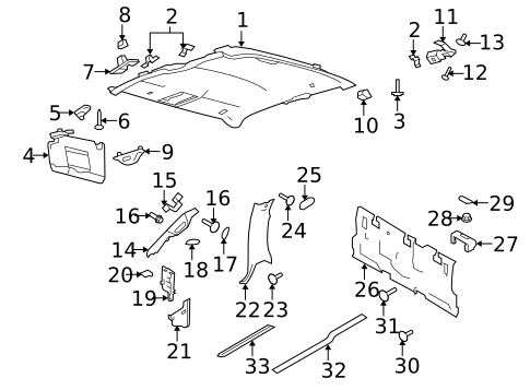 Interior Trim - Cab for 2014 Ford F-150 #1