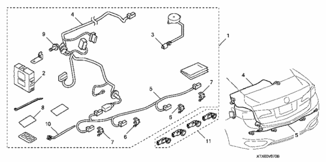 Back-UP Sensor for 2017 Acura ILX #0