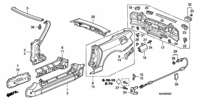 Outer Panel for 2008 Honda S2000 #0