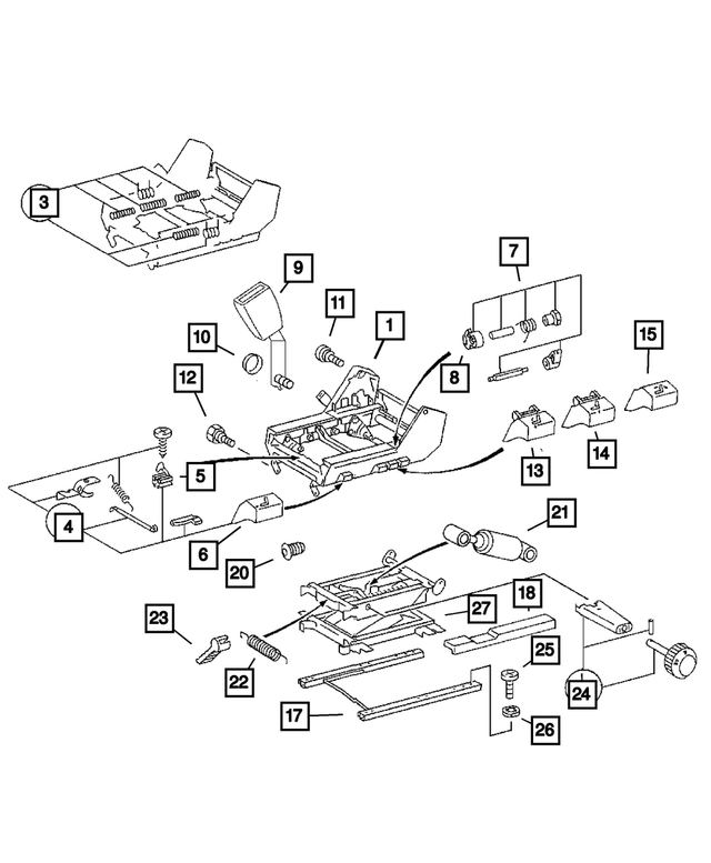 5133215AA - : Adjuster Lock for Mopar Image