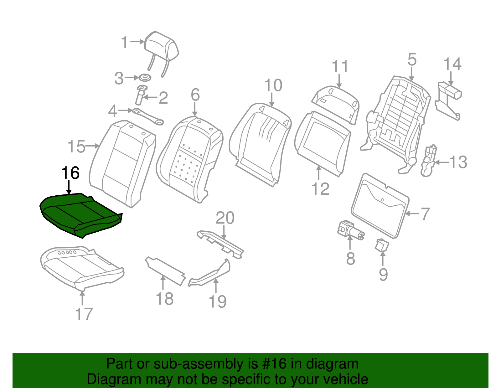 Cushion Cover - BMW (52-10-6-973-386)