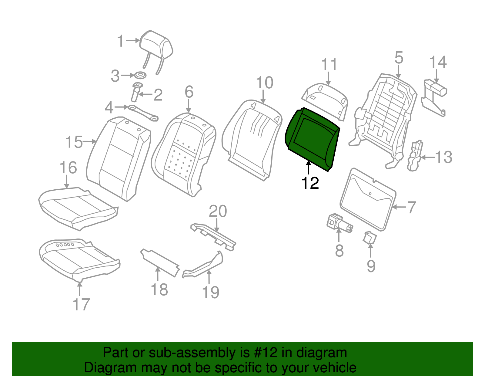 Seat Back Panel - BMW (52-10-7-170-184)