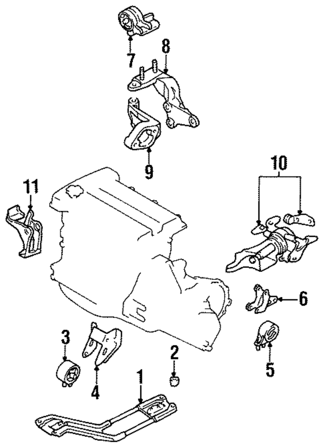 EA7739040A - Engine: Mount for Mazda Image