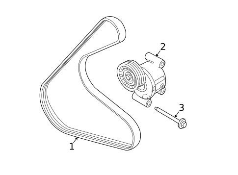 Accessory Drive Belt System Components for 2010 Ford Fusion #1