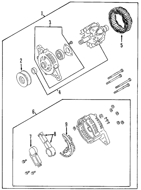 Alternator for 2001 Isuzu Rodeo Sport #1