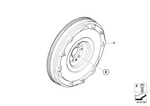 21205A87395 - Clutch: Dual-Mass Flywheel for BMW Image
