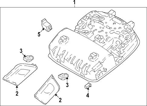 Overhead Console for 2022 Hyundai Kona N #0