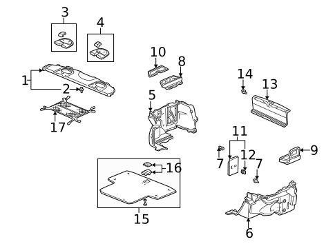 Interior Trim - Rear Body for 2003 Acura CL #0