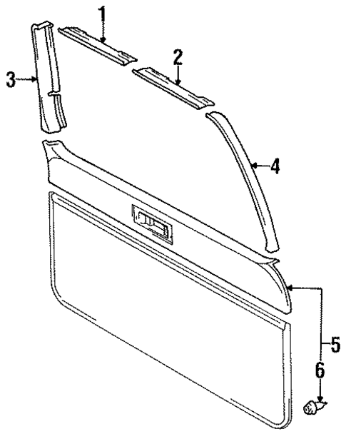 Interior Trim for 1997 Toyota Land Cruiser #0