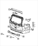 68228795AB - Electrical: Center High Mounted Stop Lamp for Mopar Image image