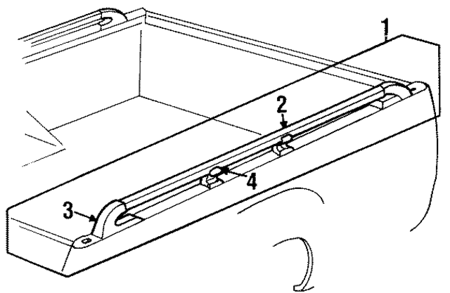3734470 - Body: Side Rail Assembly for Mopar Image