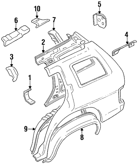 Inner Structure for 1990 Nissan Pathfinder #0