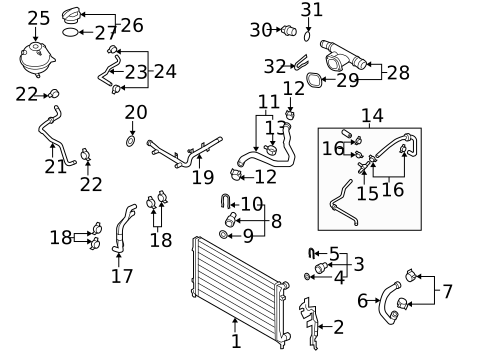 Radiator & Components for 2025 Volkswagen Taos #30