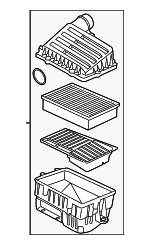 5Q0129607BB - Engine: Air Cleaner Assembly for Audi Image