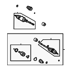 4342048091 - Front Drive Axle: Axle Assembly for Toyota: Highlander Image