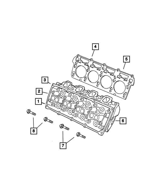 « R8225256AA – 5.7L Gas; Engine : Cylindre Culasse, Refabriqué pour Mopar Image »