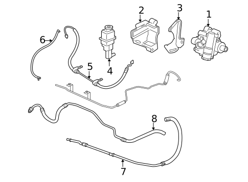 Pump & Hoses for 2010 Chrysler Sebring #1
