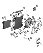 55056642AB - : Radiator Cooling Fan Module for Mopar Image
