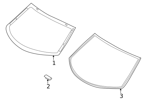 Glass & Hardware - Back for 2003 Hyundai Elantra #0