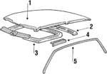7110721200 - : Roof Rail for Hyundai: Excel Image
