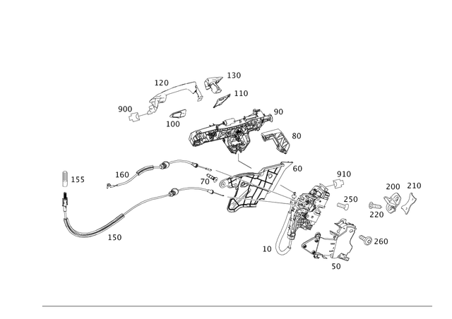 2047303935 - Rear Doors: Door Lock for Mercedes-Benz Image image
