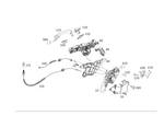 2047304035 - Rear Doors: Door Lock for Mercedes-Benz Image
