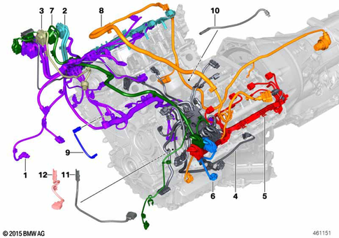 Engine Wiring Harness for 2019 BMW M550iX #0