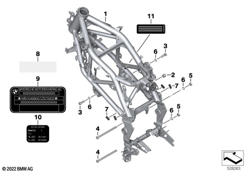 Motorcycle Frame for 2023 BMW-Motorrad G 310 GS | BMW