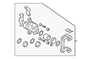 582302F300 - : Disc Brake Caliper for Kia: Spectra, Spectra5 Image