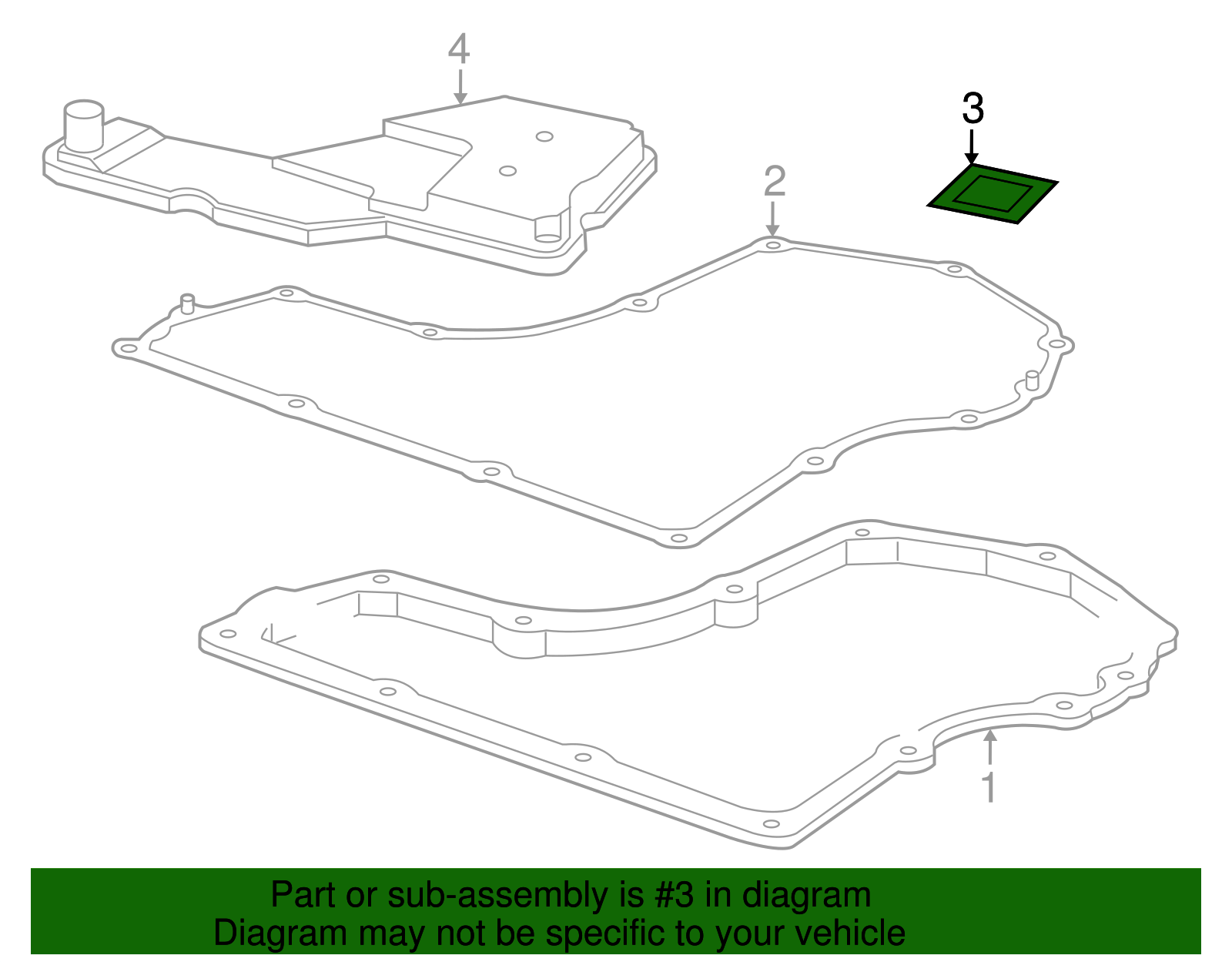 GM Genuine Parts 24290415 Automatic Transmission Fluid Pan - OEM Replacement For GM Vehicles