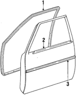 6786112530 - Body: Weatherstrip for Toyota: Corolla Image