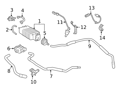 Emission Components for 2020 Toyota Camry #1