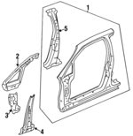 4635SX0G00ZZ - Body: Uniside Assembly for Honda: Odyssey Image