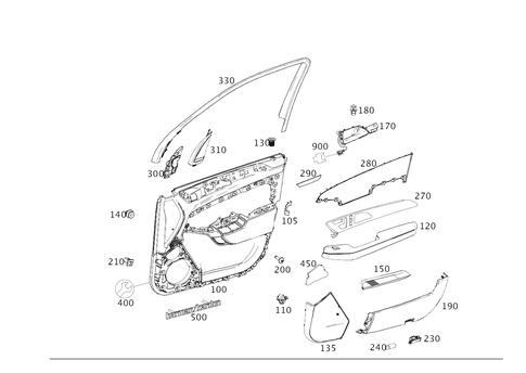 Door Trim for 2015 Mercedes-Benz ML250 #0
