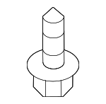 PAF007815 - Body: Bumper Cover Screw for Porsche Image