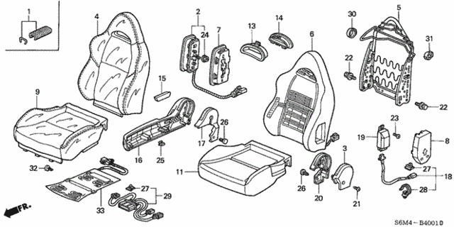 Front Seat (R.) for 2004 Acura RSX #0