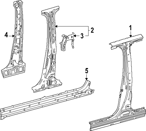 Center Pillar & Rocker for 2025 Toyota 4Runner #0