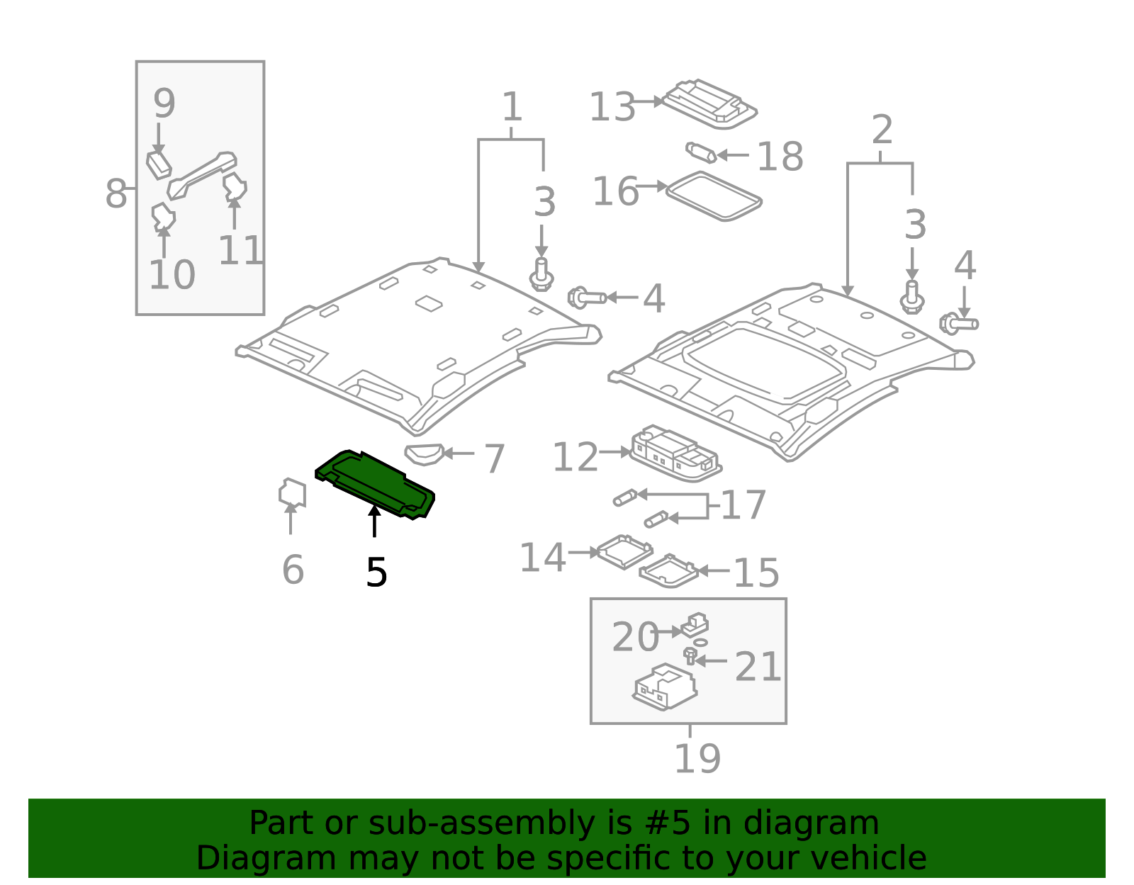 83280-SNA-A01ZA - Sun-Visor Assembly L *NH598L* (Mirror) (Atlas